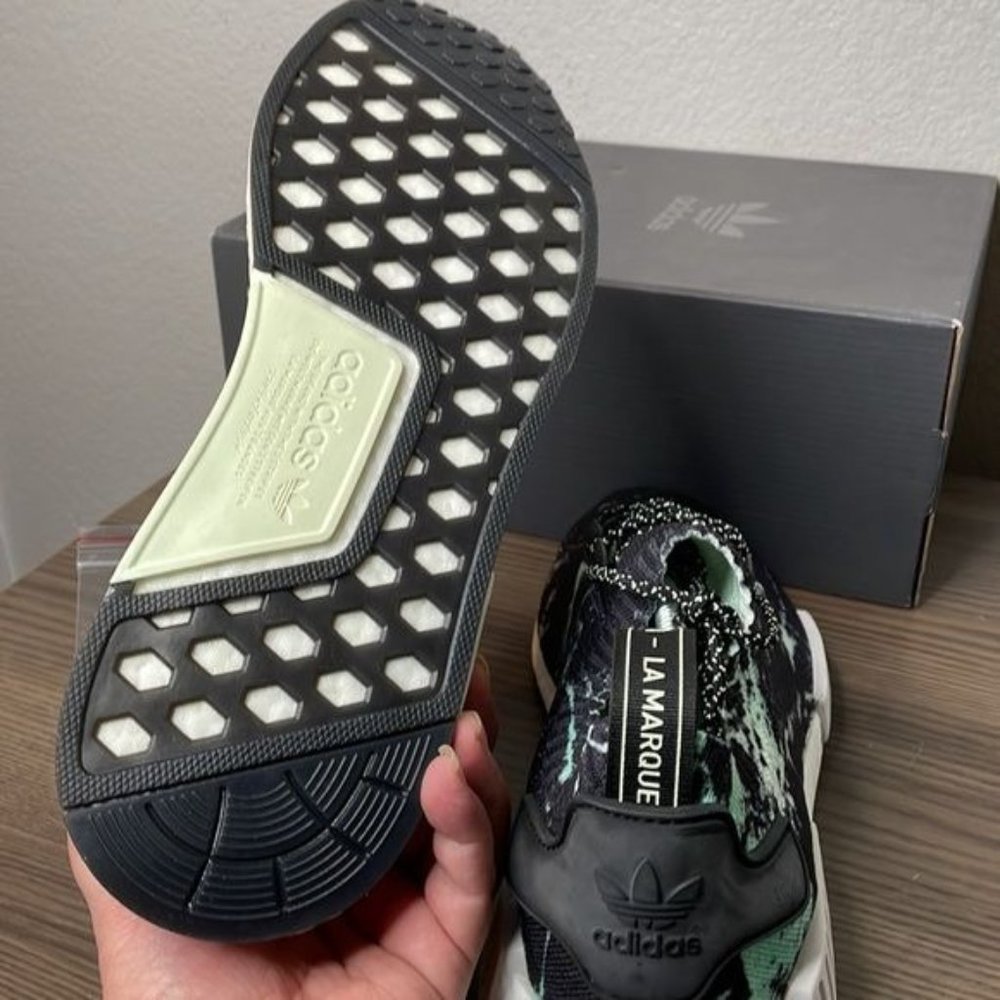 Adidas NMD R1 Primeknit Mint Marble Sneakers NWT - Picture 5 of 9